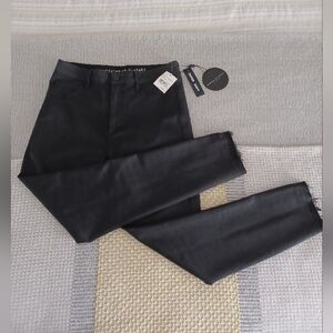 Articles Black Coated Ankle Jeans